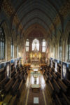 Exhibition of tapestries by Chuck Close at Ushaw College, Durham. Photo: Mark Pinder